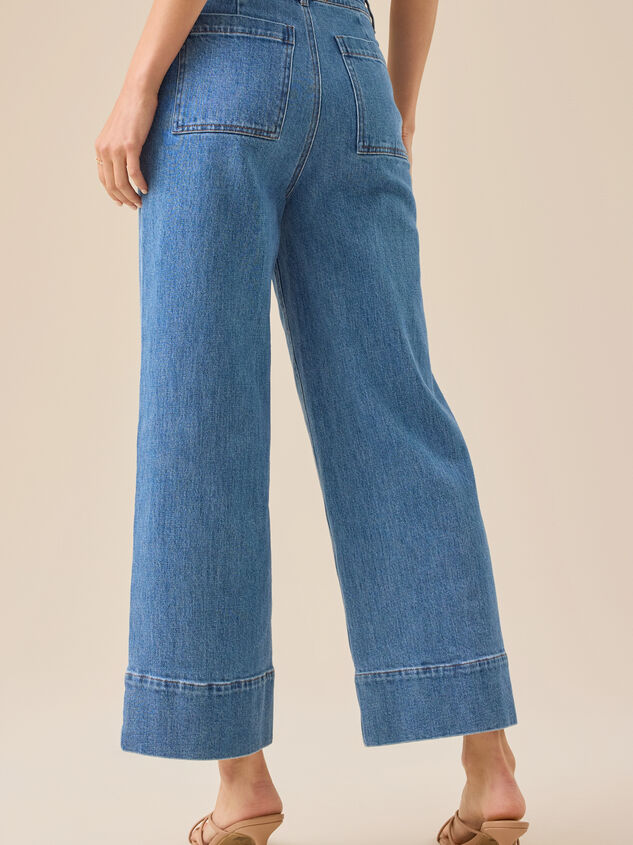 Lyra Crop Flare Jean Detail 5 - TULLABEE