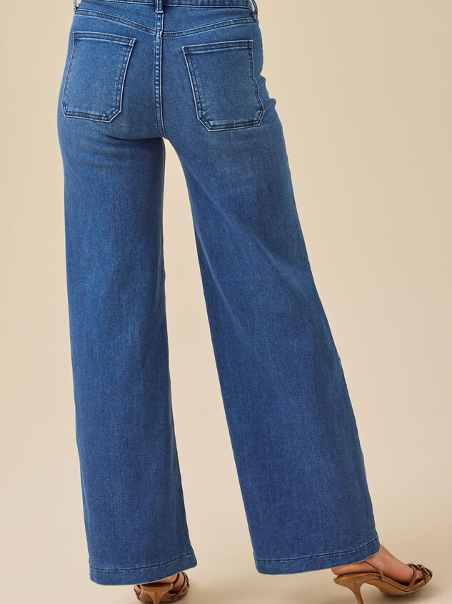 Braylee Straight Leg Jeans Detail 5 - TULLABEE