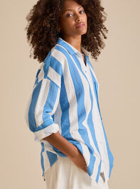 Emilie Long Sleeve Linen Top Detail 4 - TULLABEE