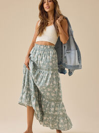 Kait Lace Tiered Midi Skirt - TULLABEE