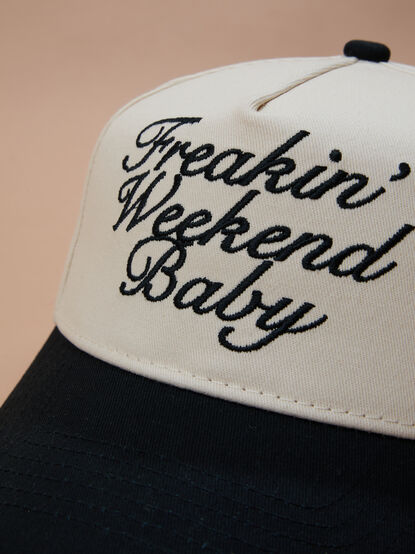 Freakin' Weekend Baby Trucker Hat - TULLABEE