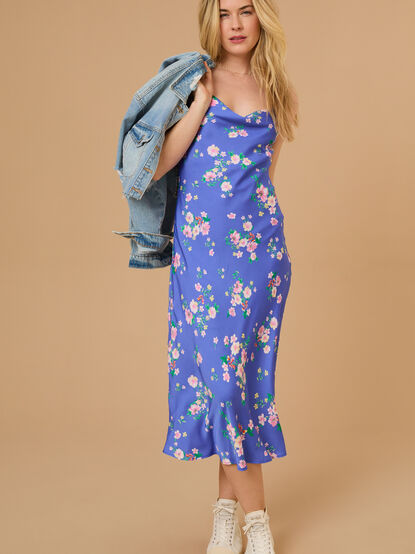Mayra Floral Midi Dress - TULLABEE
