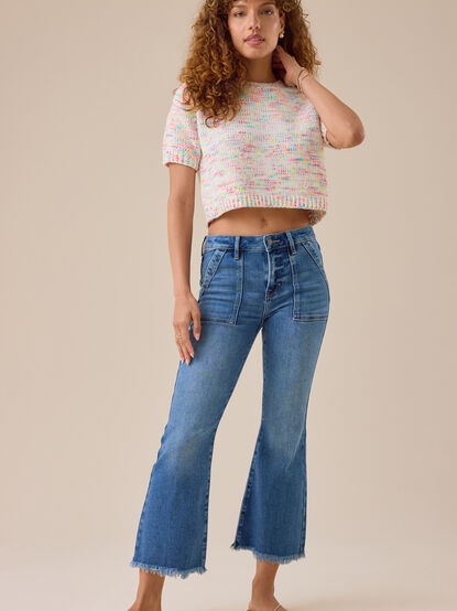 Jaylyn Front Pocket Crop Jeans - TULLABEE