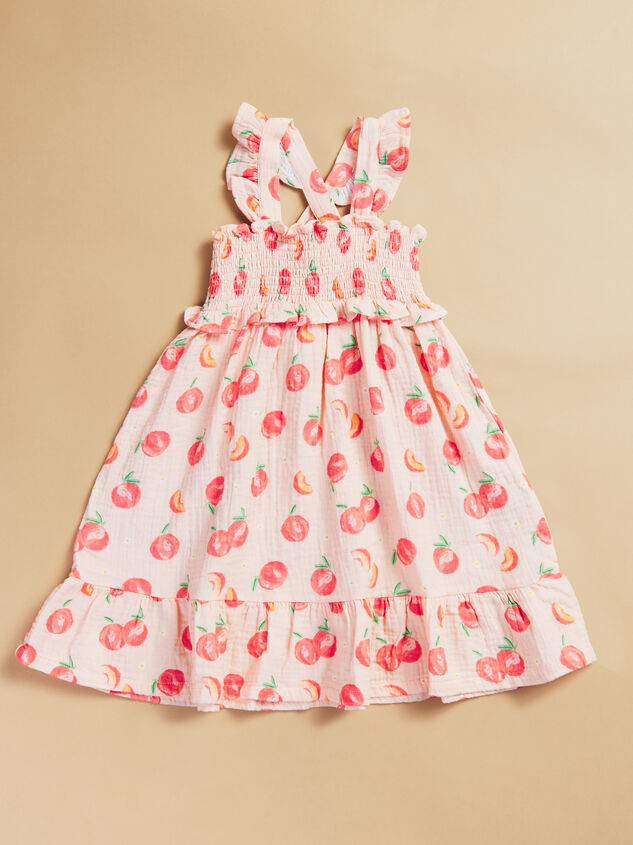 Ellen Peach Smocked Dress - TULLABEE