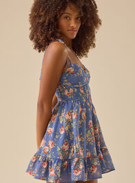 Landis Floral Mini Dress Detail 4 - TULLABEE