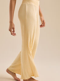 Kara Silky Rib Lounge Pant Detail 3 - TULLABEE