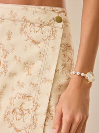 Abigail Toile Overlay Skort Detail 3 - TULLABEE