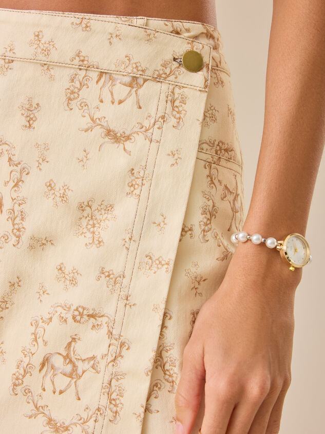 Abigail Toile Overlay Skort Detail 3 - TULLABEE
