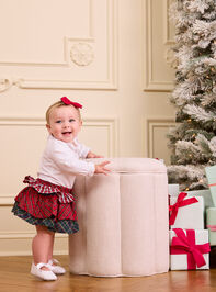 Rowan Bodysuit with Tiered Plaid Skirt Set - TULLABEE