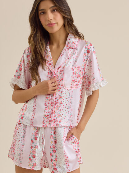 Rose Floral Sleep Top - TULLABEE