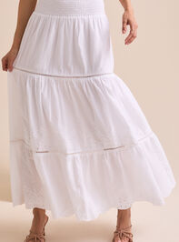 Viv Smocked Midi Skirt Detail 2 - TULLABEE