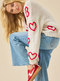 Miller 3D Heart Cardigan Detail 4 - TULLABEE