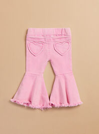 Vera Heart Flare Baby Pants Detail 2 - TULLABEE