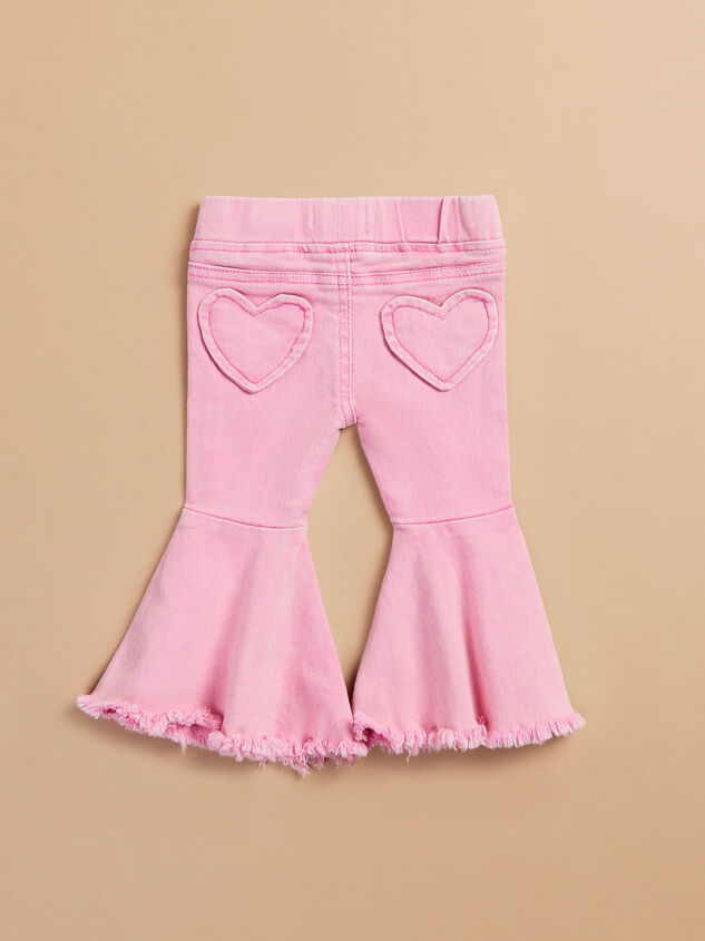 Vera Heart Flare Baby Pants Detail 2 - TULLABEE