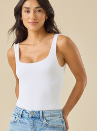Brooke Ribbed Sleeveless Bodysuit Detail 2 - TULLABEE