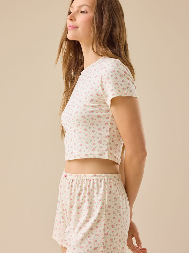 Eleanora Floral Lounge Top Detail 4 - TULLABEE