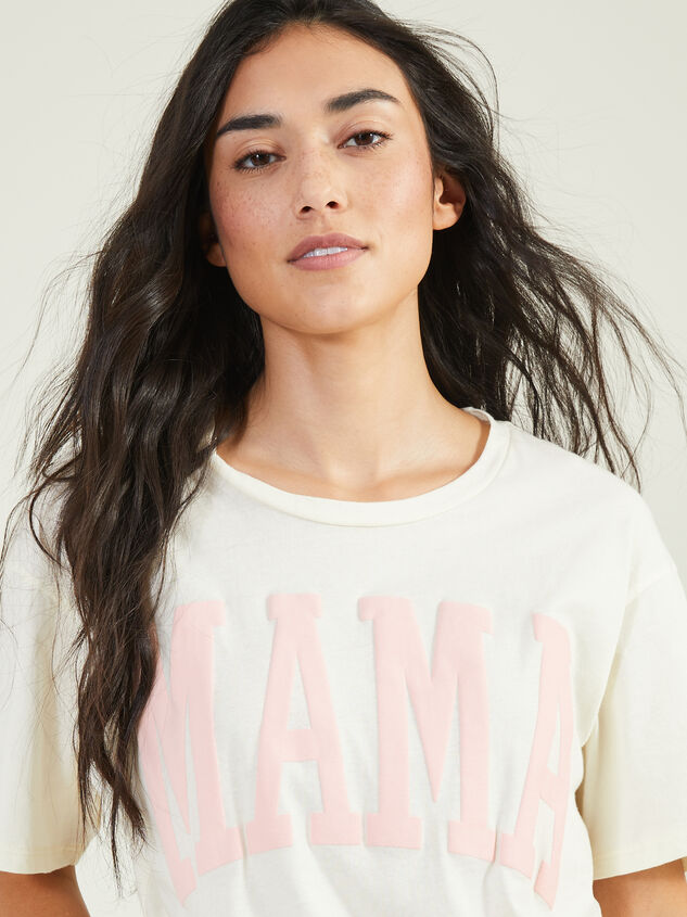 Pink Mama Graphic Tee Detail 3 - TULLABEE