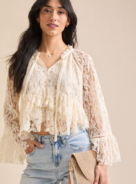 Ellison Bellsleeve Lace Top - TULLABEE