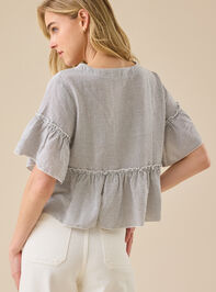 Leyla Stripe Top Detail 4 - TULLABEE