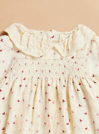 Rosie Smocked Dress and Bloomer Set by Quincy Mae Detail 2 - TULLABEE