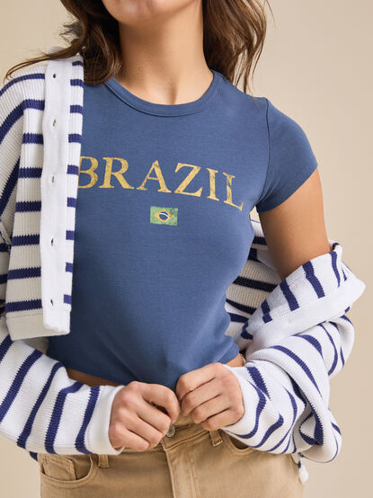 Brazil Baby Tee - TULLABEE