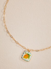 Orange Fruit Chain Necklace - TULLABEE