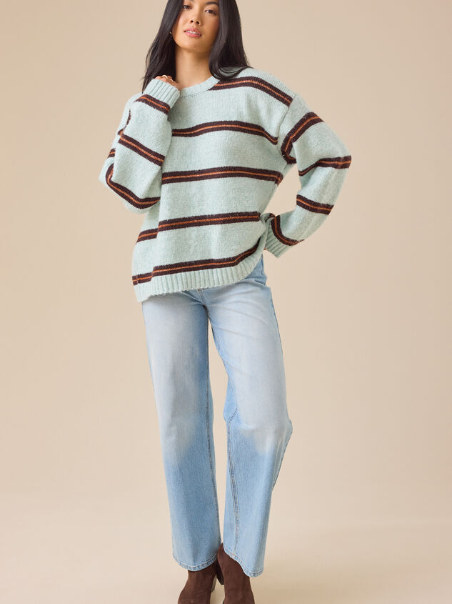 Faye Stripe Sweater Detail 3 - TULLABEE