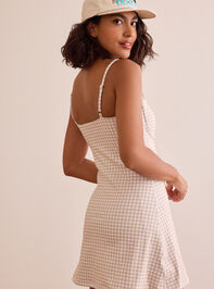 Game On Gingham Dress Detail 4 - TULLABEE