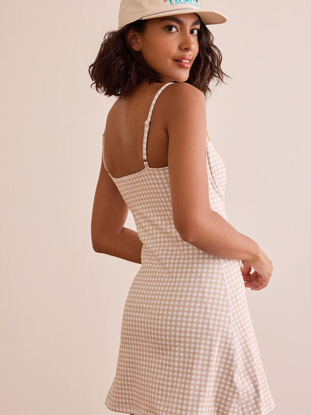 Game On Gingham Dress Detail 4 - TULLABEE
