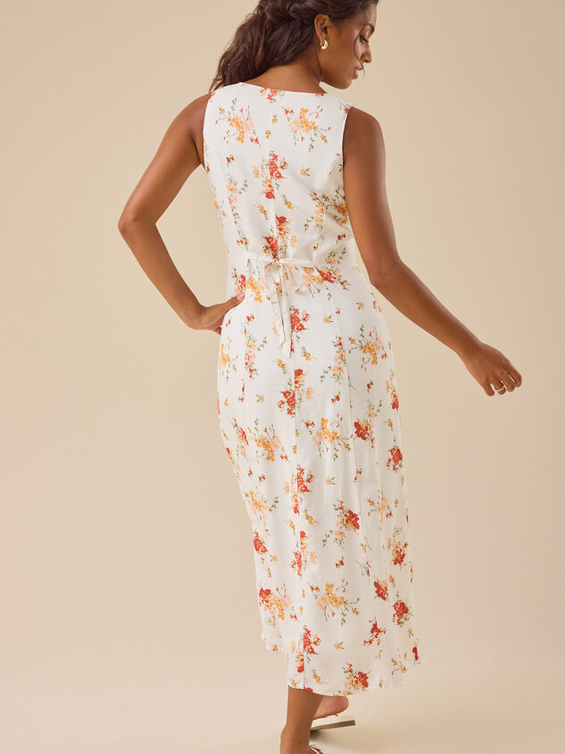 Imogen Floral Maxi Dress Detail 4 - TULLABEE