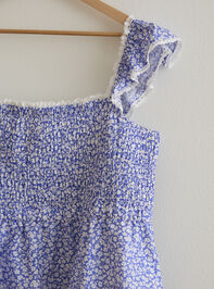 Indie Smocked Babydoll Top Detail 2 - TULLABEE