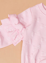 Natalie Quilted Bow Bubble by Mud Pie Detail 2 - TULLABEE