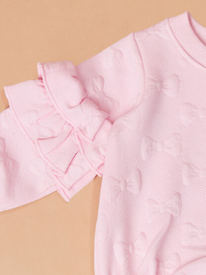 Natalie Quilted Bow Bubble by Mud Pie - TULLABEE