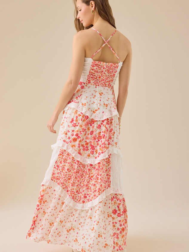 Adernlia Floral Maxi Dress Detail 5 - TULLABEE