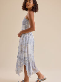 Jazmine Patchwork Midi Dress Detail 5 - TULLABEE