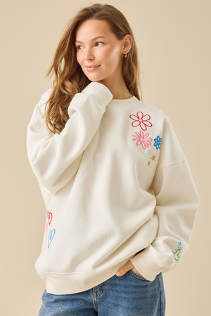 Make Heaven Crowded Graphic Sweatshirt - Altar'd State - 