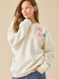 Make Heaven Crowded Graphic Sweatshirt Detail 5 - TULLABEE