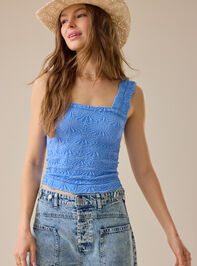 Blaire Seamless Floral Cami Detail 3 - TULLABEE