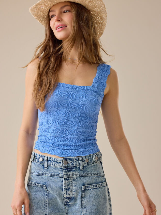 Blaire Seamless Floral Cami Detail 3 - TULLABEE