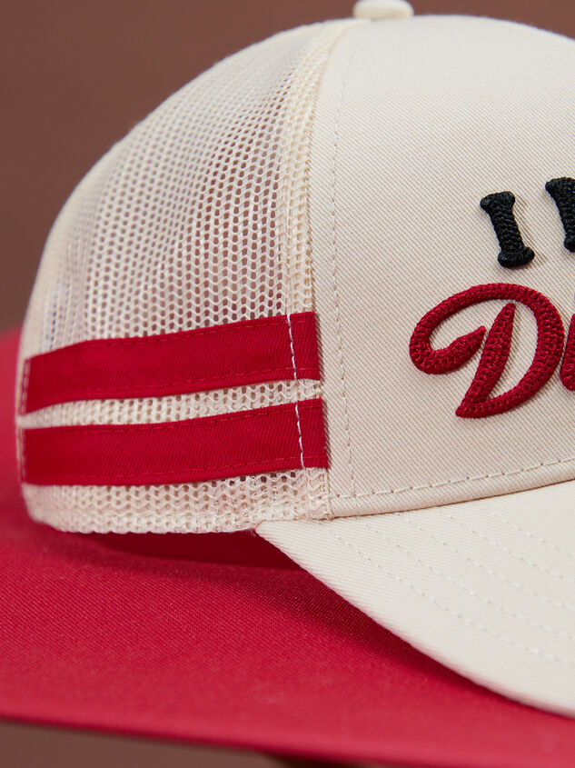 I Need A Diet Coke Trucker Hat Detail 2 - TULLABEE