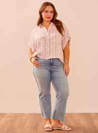 Kathy Button-Down Top Detail 2 - TULLABEE