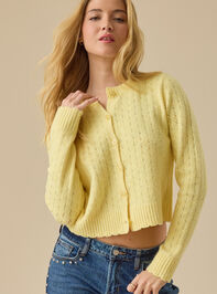 Olivia Pointelle Cardigan Detail 2 - TULLABEE