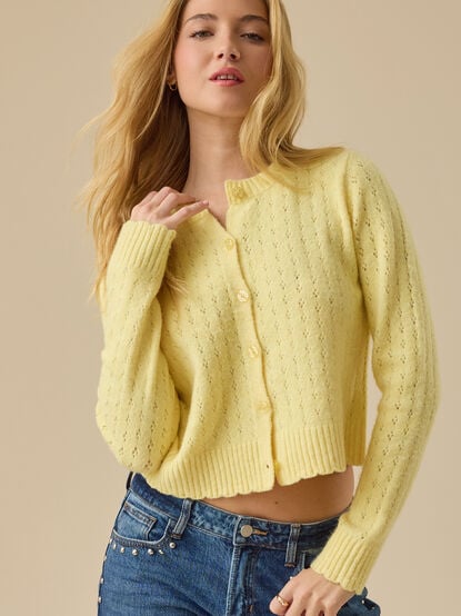 Olivia Pointelle Cardigan - TULLABEE