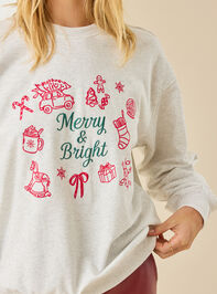 Merry and Bright Icon Pullover Detail 2 - TULLABEE