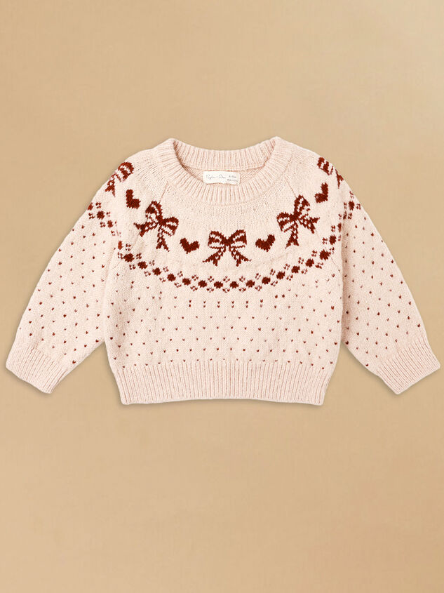 Fair Isle Bow Sweater by Rylee + Cru - TULLABEE