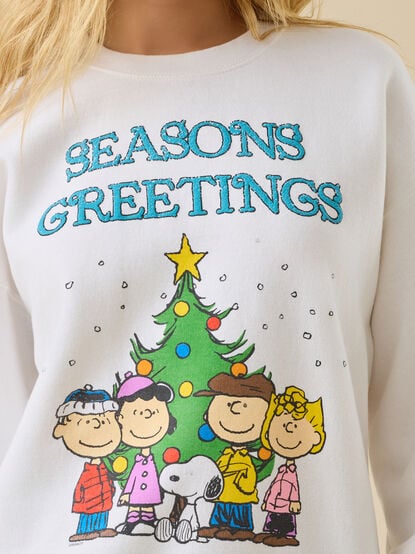 Peanuts Seasons Greetings Pullover - TULLABEE