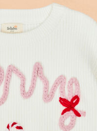 Merry Bow Knit Sweater Detail 3 - TULLABEE