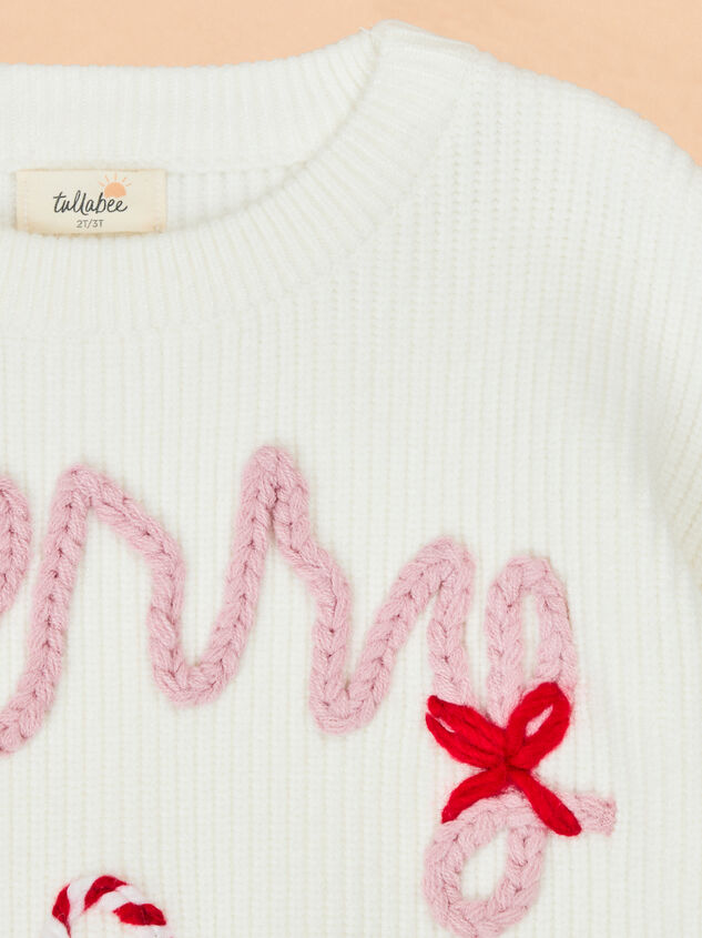 Merry Bow Knit Sweater Detail 3 - TULLABEE