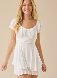 Haisley Layered Crossover Romper Detail 3 - TULLABEE