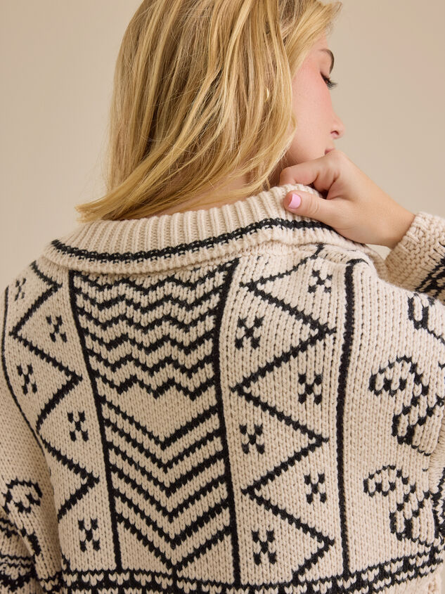 Naya Fairisle Cardigan Detail 5 - TULLABEE